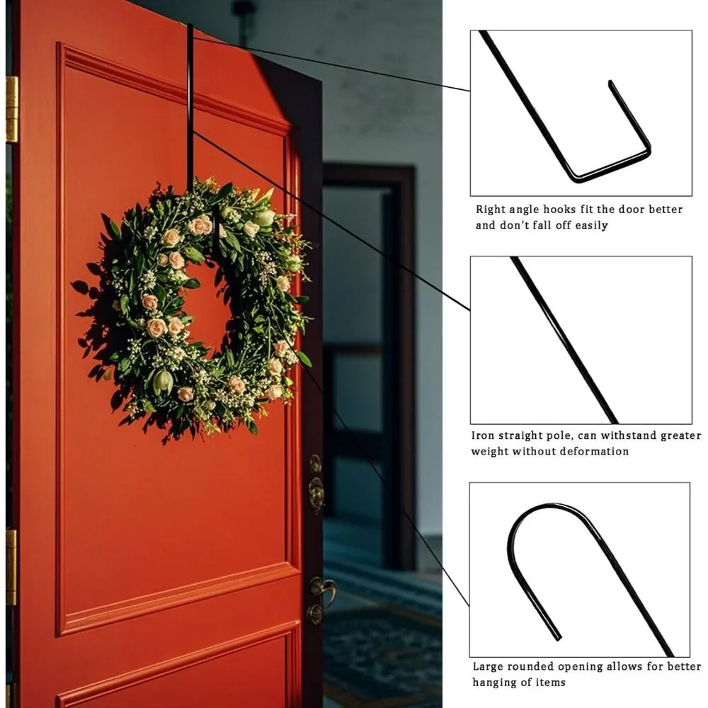 Versatile 12-Inch Wreath Hangers - Perfect for Holiday Or Year-Round Use